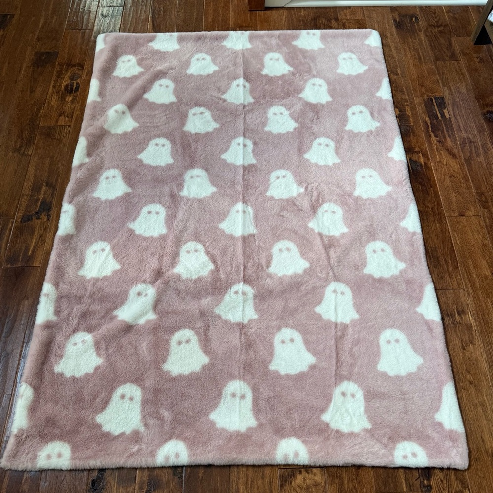 Pink Ghost Pattern Rug